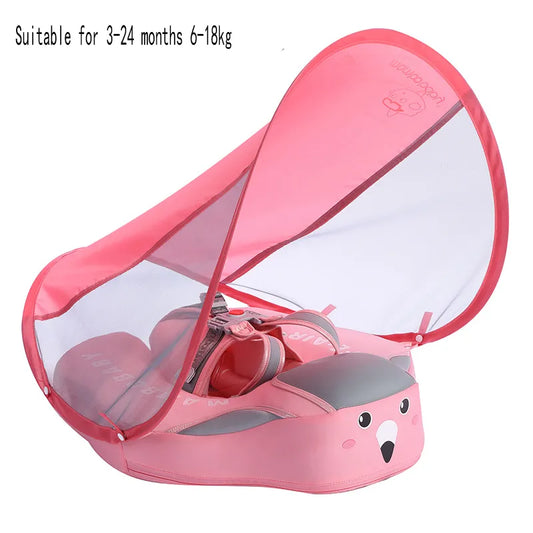 Mambobaby Nicht-aufblasbarer Baby-Schwimmring-Sitz - Poolspielzeug für Jungen und Mädchen - Lustige Accessoires für sicheres Wasser Spielen