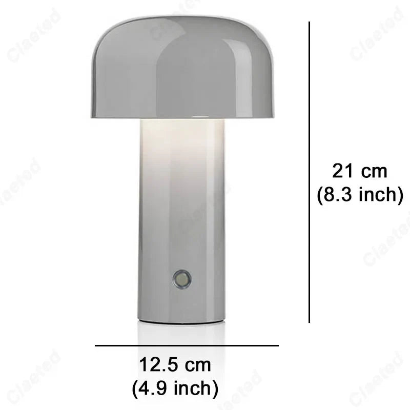 Italienischer Designer-Pilz-Tischlampe – Vielseitige Eleganz für drinnen und draußen