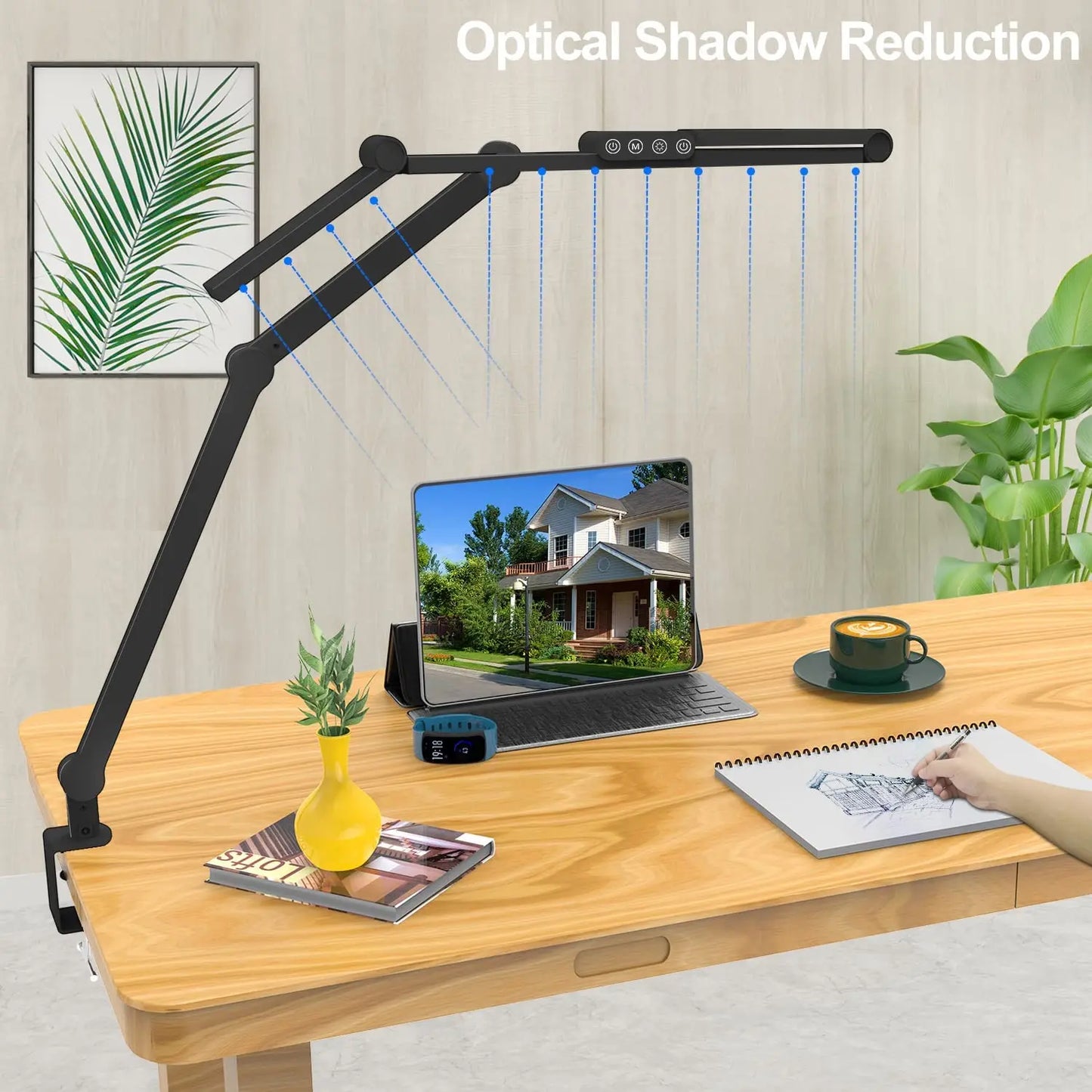 Frendorf | Automatische Dimmung Anpassbare Atmosphären Schreibtischlampe