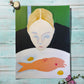 Abstract Frau Thema Leinwand Poster