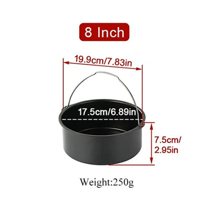 Frendorf | BakeMaster | Runde Backform | Antihaft | Mit Griffen für Ofen & Airfryer