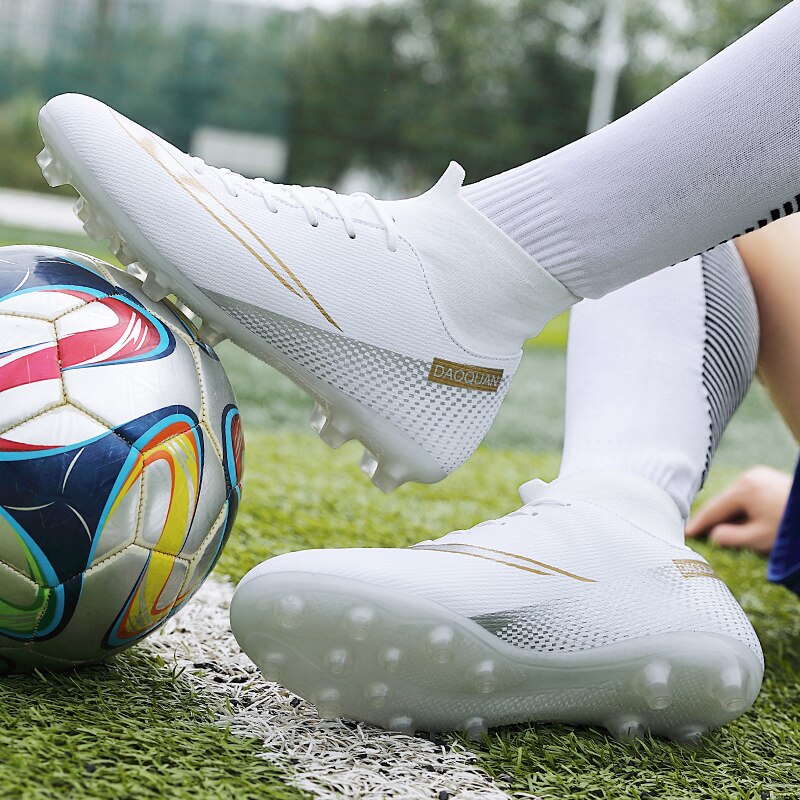Frendorf | Turf Fußballschuhe Hohe Knöchel Futsal Männer Ag Tf Outdoor Atmungsaktive Fußball Stiefel Rutschfeste Trainer