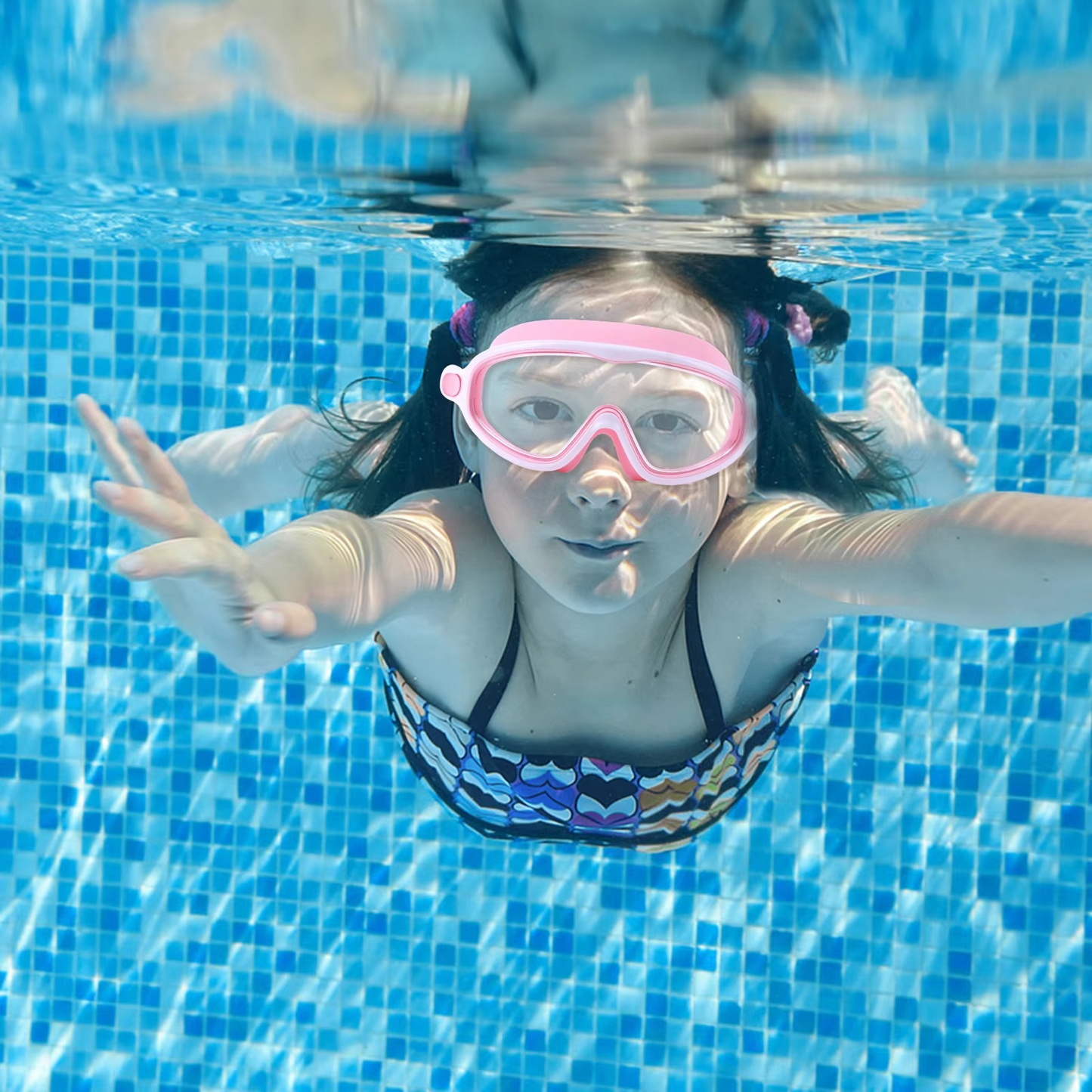 Frendorf | 2-Pack HD Schwimmbrillen mit Ohrstöpseln, Weitwinkelsicht wasserdichte Tauchmaske
