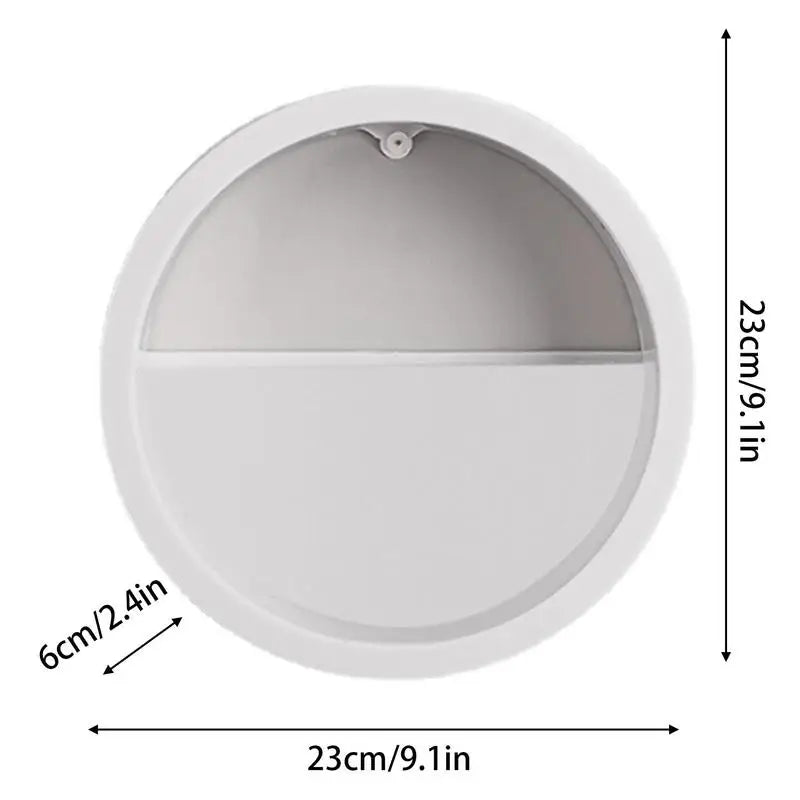 Runde Metall Eisen Glas Wandvase