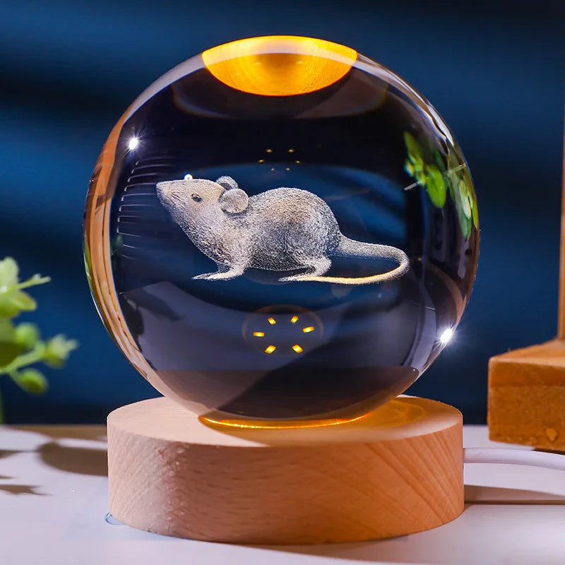 Frendorf | AstroLumea Zodiac Crystal Sphere | LED Nachtlicht | Deko & Feng Shui Inspiration