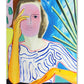 Abstract Frau Thema Leinwand Poster