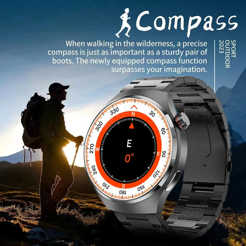 Frendorf | Neue HD AMOLED Multisport IP68 Wasserdichte Herren Smartwatch für IOS Android
