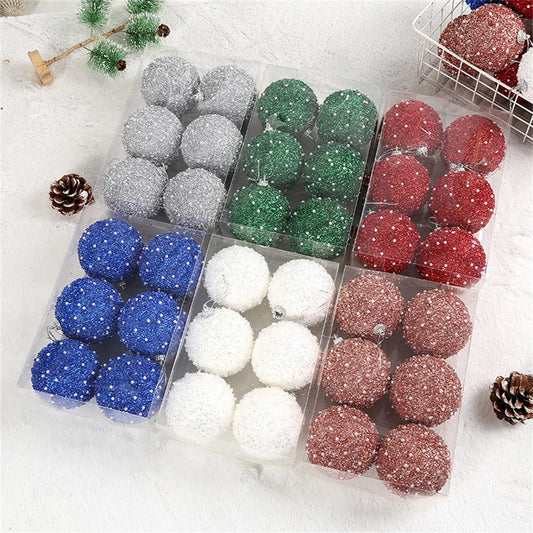 Frendorf | 6 Stück bruchfeste Weihnachtsbaum Kugeln Dekoration