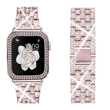 Frendorf | Diamantarmband und -etui für Frauen für Apple Watch