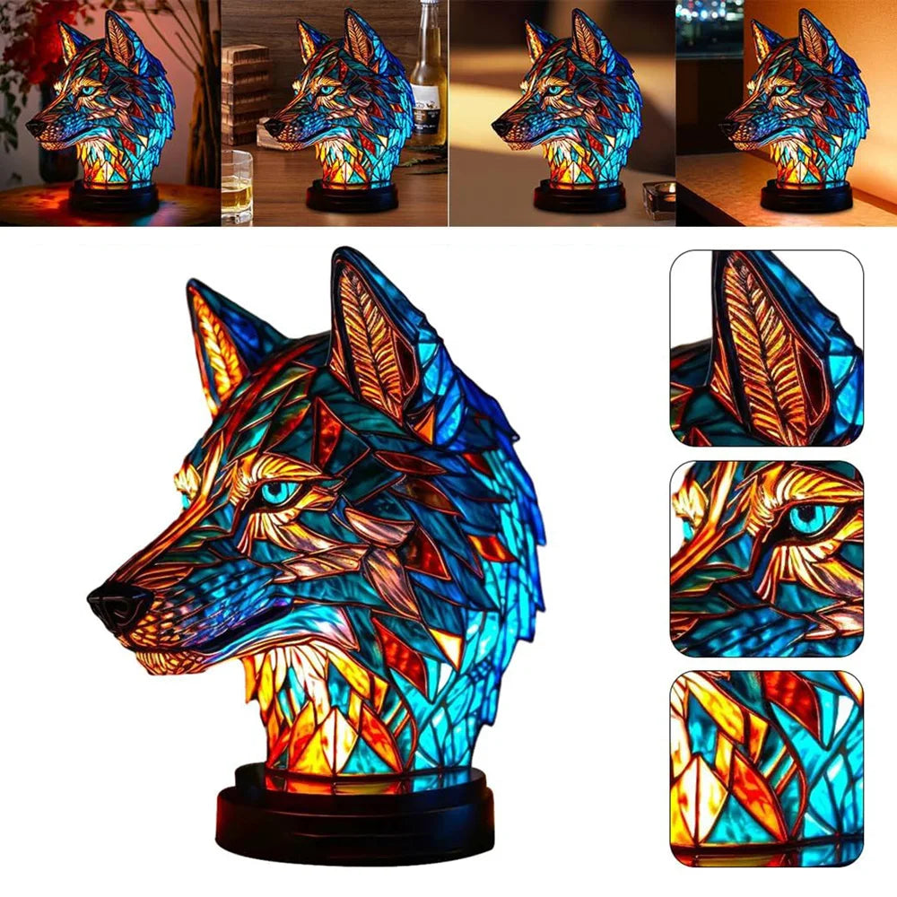 Frendorf | CrystalGlow 3D LED Glaslampe | Tierisches Design | Dekorative Tischleuchte | Stimmungslicht für Zuhause