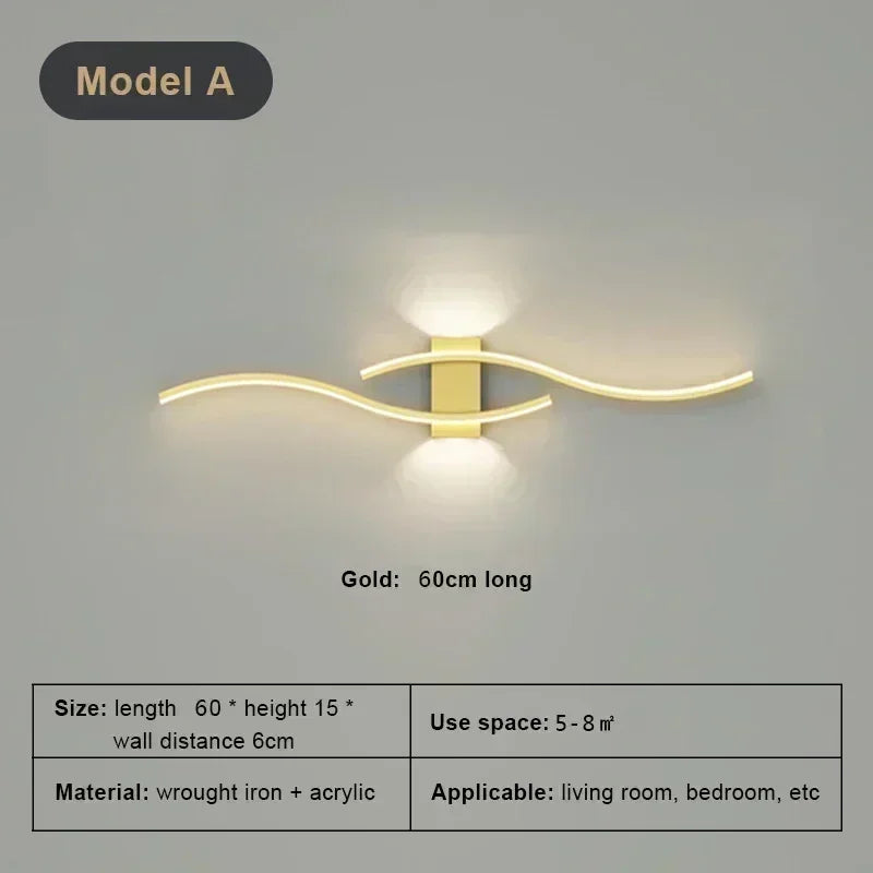 Frendorf | Moderne LED-Wandlampe – Dimmbar Up & Down Wandapplique für Schlafzimmer, Wohnzimmer und Innenräume