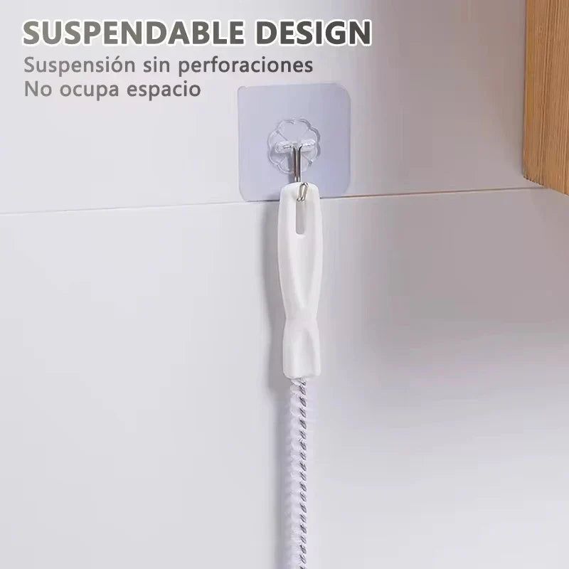 Frendorf | Drainova Rohrreiniger-Bürste | Flexibel & Wiederverwendbar | Für Bad & Küche | 45–65 cm