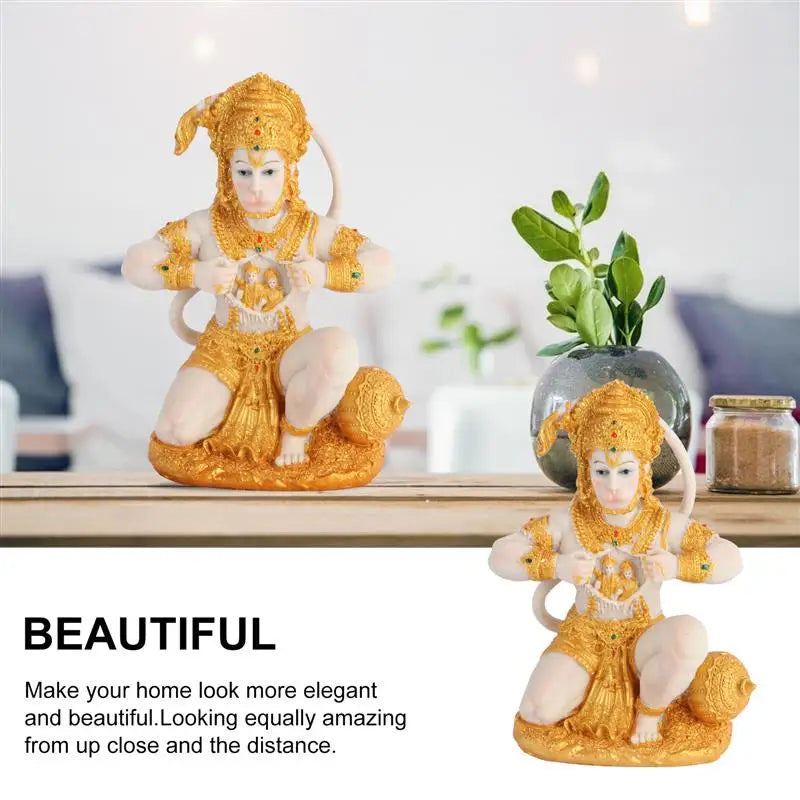 1 Stück Hanuman Buddha Affengott Figurine Südostasiatischer Stil Heimskulptur Lord Hanuman Statue Buddha Figur Ornament