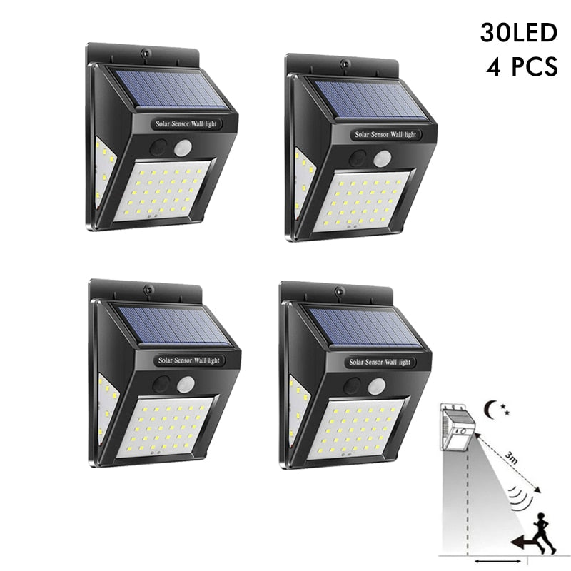 Neu Solar Lampe Licht IP65 Wasserdicht mit Motion Sensor