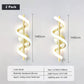 Minimalistische LED Wandleuchte Nordisches Schlafzimmer Nachttisch Sconce Schwarz Weiß Gold Dekorative Beleuchtung Wohnzimmer Flur Innenleuchten