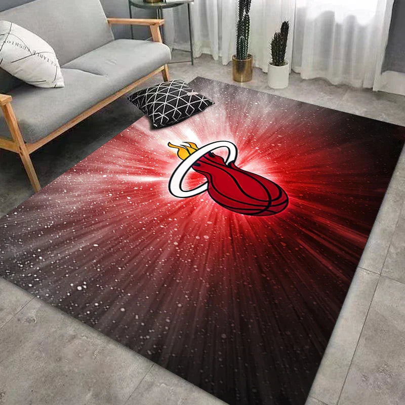 Frendorf | CourtComfort Rutschfester Küchenläufer | Waschbare Basketball-NBA Fußmatte | Teppich für Bad, Wohnzimmer & Flur