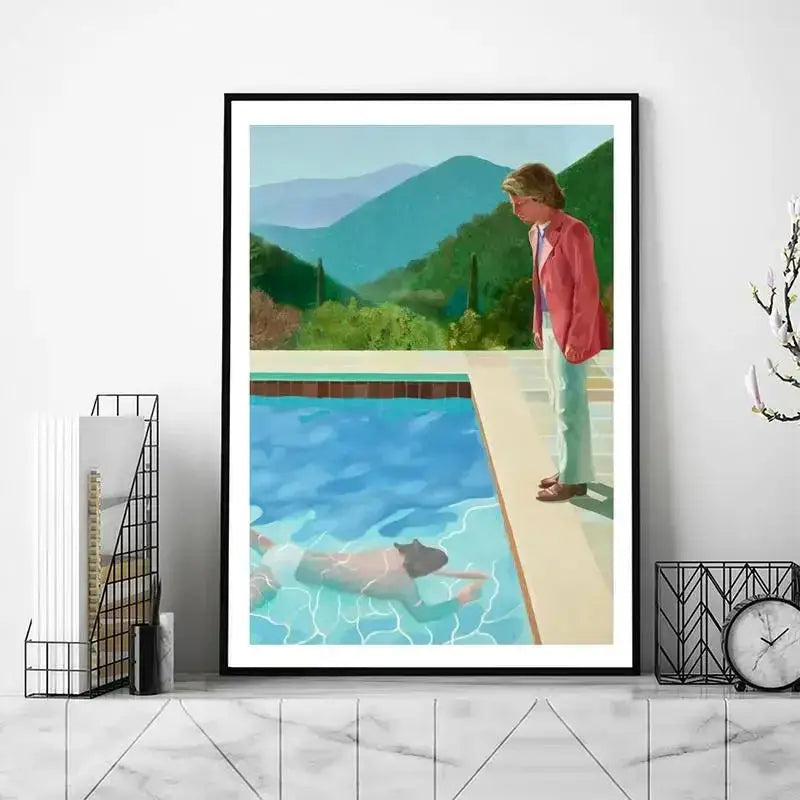 David Hockney Kunst POSTER Poster Drucke Wandbilder Wohnzimmer Heimdekoration