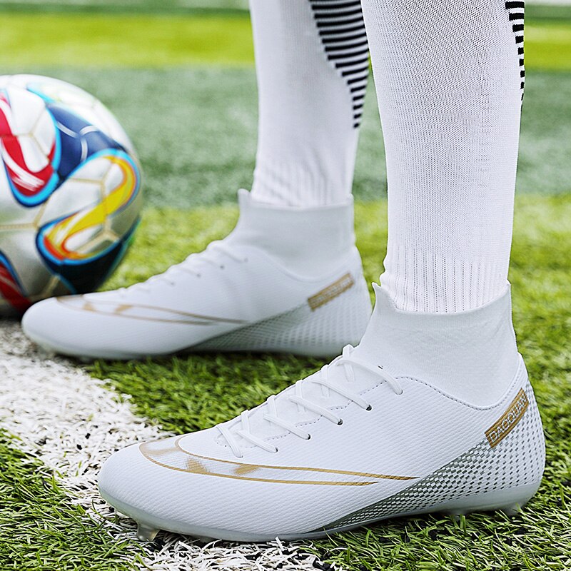 Frendorf | Turf Fußballschuhe Hohe Knöchel Futsal Männer Ag Tf Outdoor Atmungsaktive Fußball Stiefel Rutschfeste Trainer