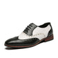 Frendorf | Herren Luxus Schuhe Brogue Schnürung Casual Britischer Stil Kontrastfarbe Oxford Büro