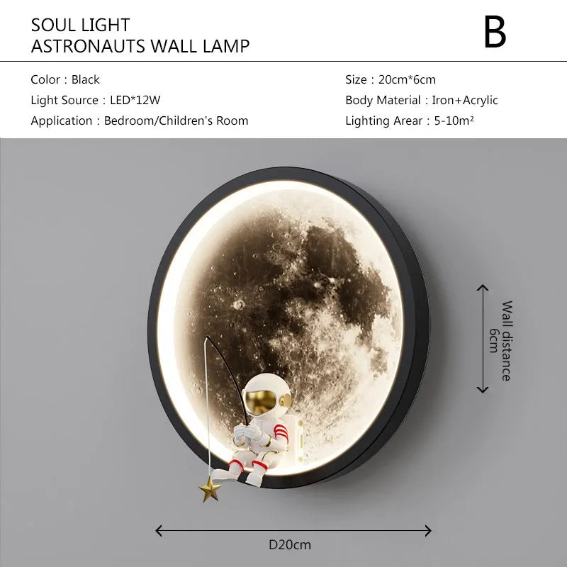 Frendorf | Astronaut Auf Dem Mond Wandlicht