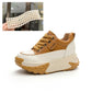Frendorf | 7 cm Plateau-Keilsneakers aus Leder