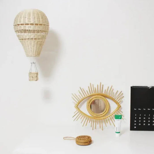Handgefertigtes Rattan Woven Luftballon Mobile Ornament