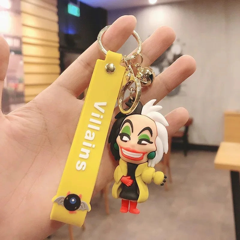 Anime Disney Schlüsselanhänger - Süßer Mickey Mouse, Minnie, Lilo und Stitch Cartoon Schlüsselring, Ornament und Autoanhänger, Perfekte Geschenke für Kinder