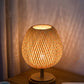 Rattanlampe - Stufenlos dimmbare Korblampe für Schlafzimmer- und Wohnzimmerdekoration