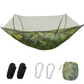 Frendorf | 2-Personen Outdoor-Hängematte mit Moskitoschutz - Tragbares Fallschirmstoff-Campingbett