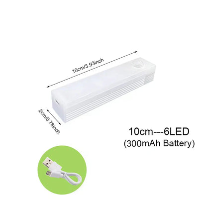 Drahtlose LED-Bewegungsmelder-Nachtlicht für Küche, Schlafzimmer, Kleiderschrank, Treppenhaus und Schrankbeleuchtung