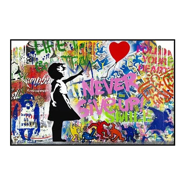 Modern Pop Wall Art Street Graffiti Bus Car Charles Chaplin HD Canvas Nordic Poster Print Home Bedroom Living Room Decoration