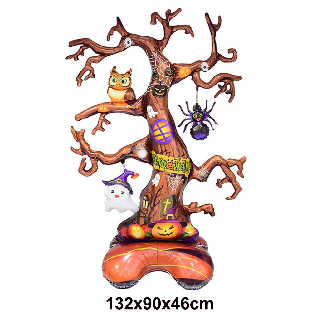 Halloween aufblasbarer Geist Baum Ballons Kürbisse Mumie Miko für Outdoor Indoor Garten Halloween Party Kinder aufblasbares Spielzeug Deko