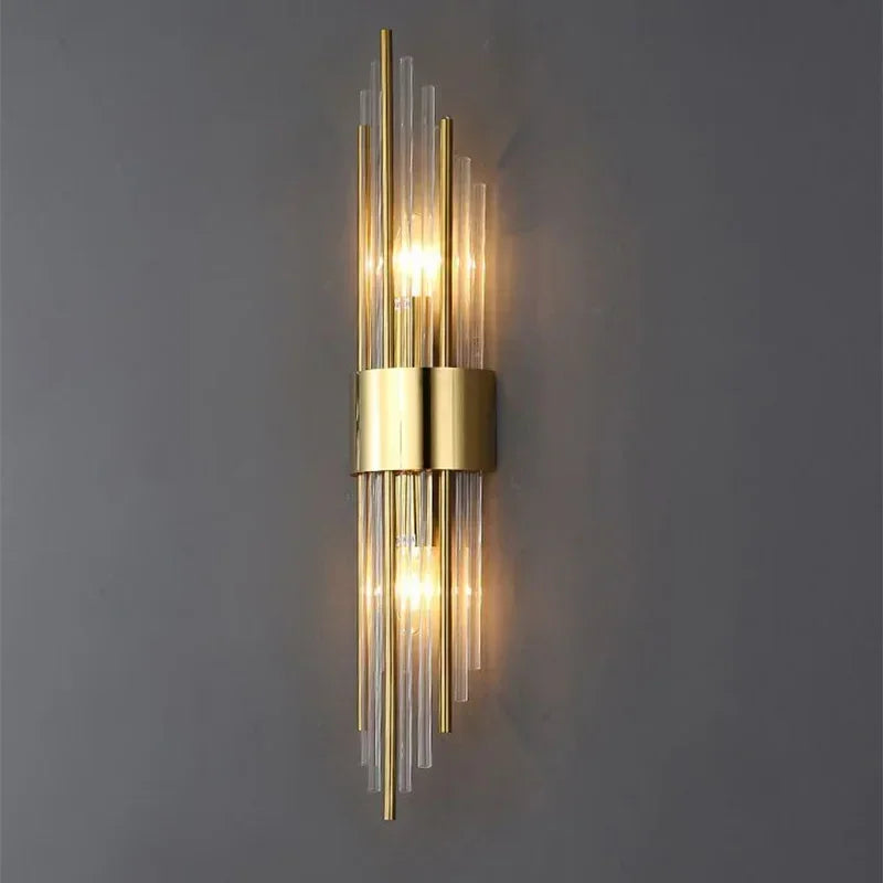 Moderne goldene LED-Wandleuchte