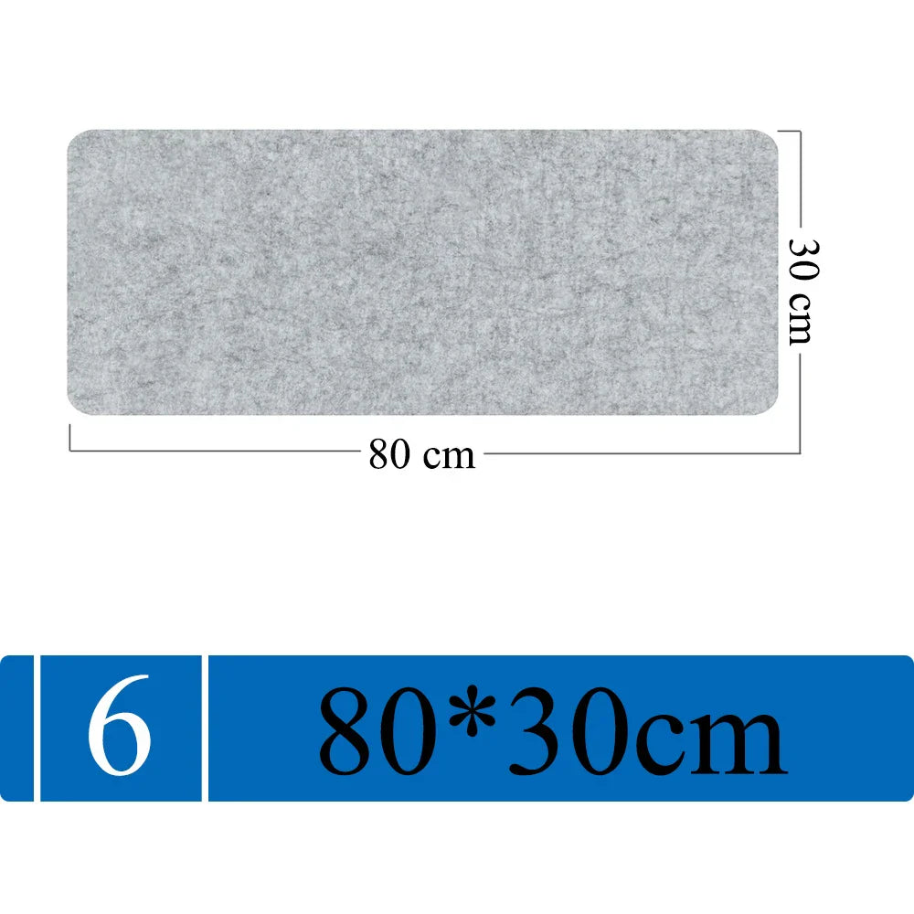 Großes Filz-Mauspad | Rutschfest & Schützend | Warm & Weich | 3mm Dick