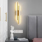 Moderne LED-Wandlampe: Schwarz/Gold Acryl Raumdekoration Licht