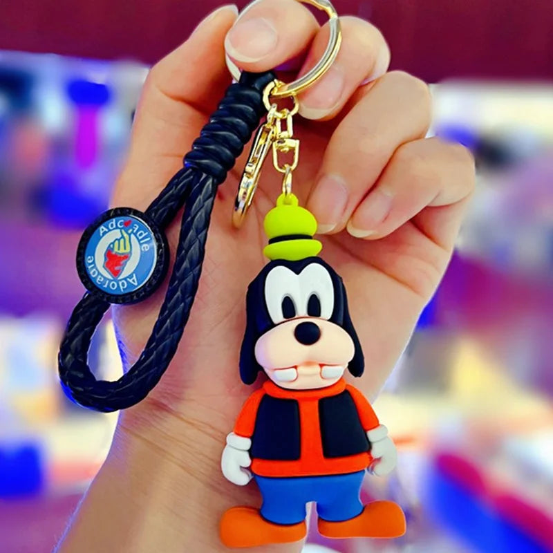 Anime Disney Schlüsselanhänger - Süßer Mickey Mouse, Minnie, Lilo und Stitch Cartoon Schlüsselring, Ornament und Autoanhänger, Perfekte Geschenke für Kinder