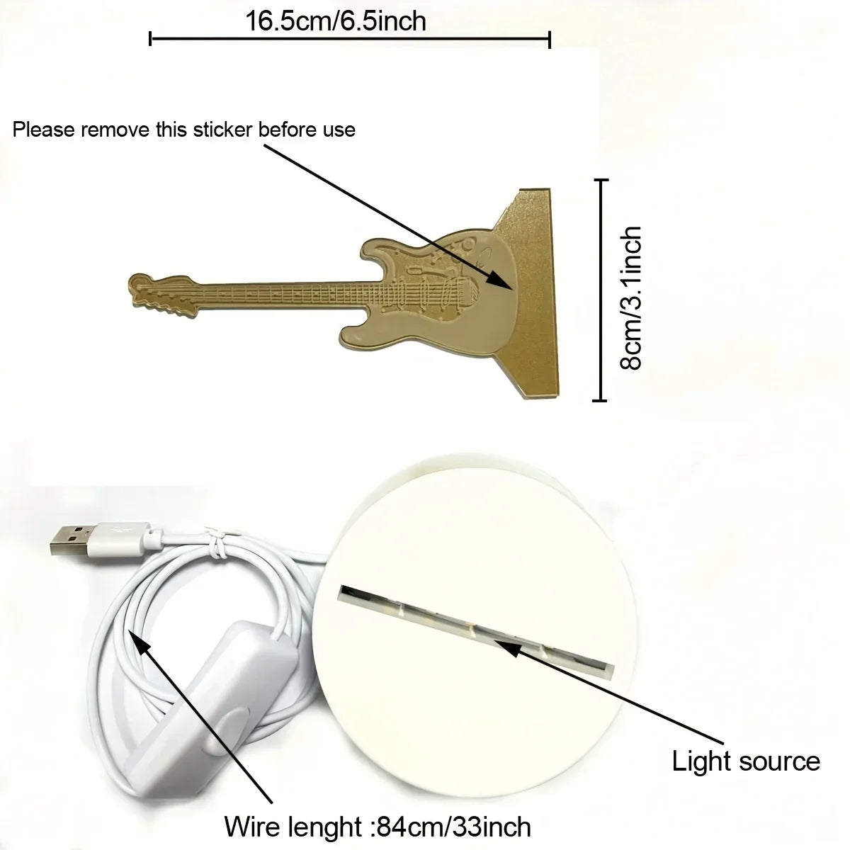 Frendorf | 3D Gitarre Nachtlicht