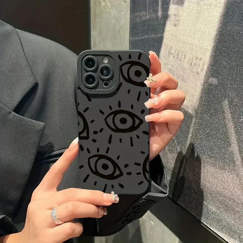 Frendorf | Augen Bedruckte Silikon iPhone Stoßfeste Hülle