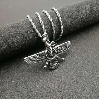 Zoroastrische Faravahar / Ahura Mazda Anhänger Halsketten