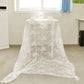 Rustikale Hochzeit Weiße Spitze Tischdecke Vintage Bestickte Empfangstisch Dekor Boho Party Valentinstag Tischdecke