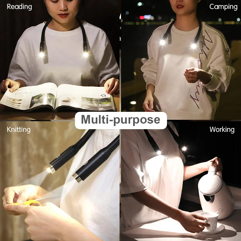 LED wiederaufladbare Nackenlampe mit 3 Modi