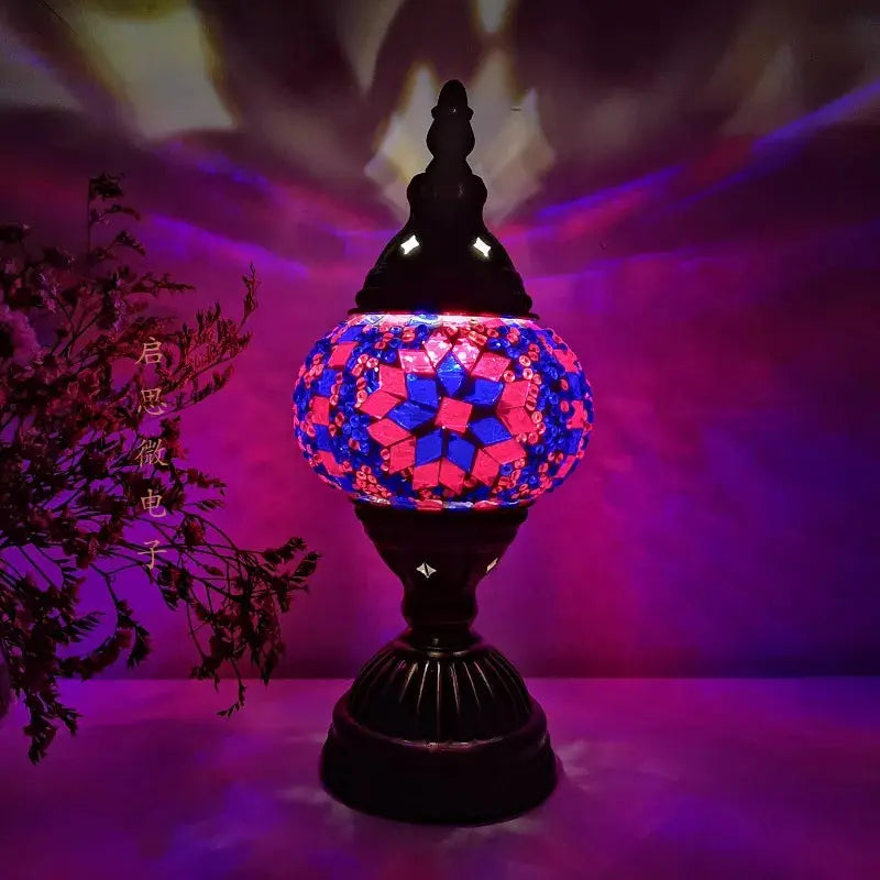 Frendorf | Sanftes Licht der Mosaik-Türkischen Lampe für eine warme Atmosphäre