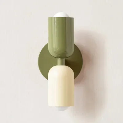 Nordic LED Wall Lamp Modern Minimalist Cream Double Head Lights For Living Room Bedroom Besides Study Indoor Decoration Fixture