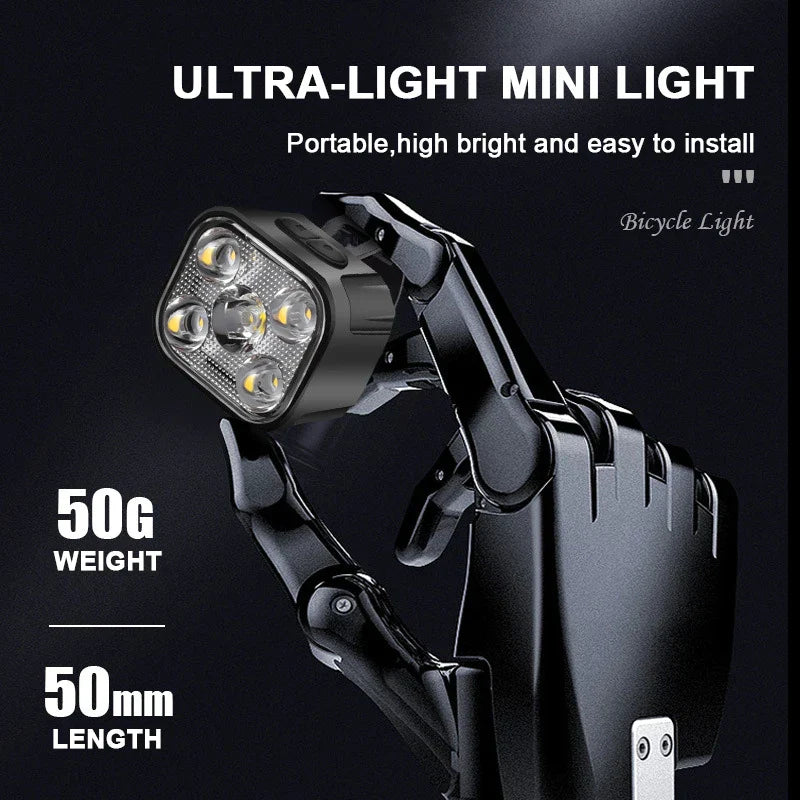 Frendorf | Rechargeable Bike Lights Set – Wiederaufladbare Fahrradlichter mit Front- & Rücklicht für maximale Sicherheit