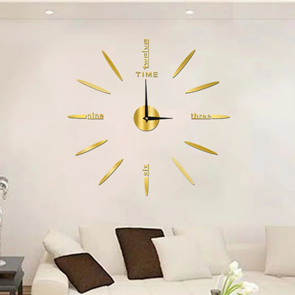 Neue große einzigartige Stil Acryl Wanduhr