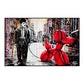 Modern Pop Wall Art Street Graffiti Bus Car Charles Chaplin HD Canvas Nordic Poster Print Home Bedroom Living Room Decoration