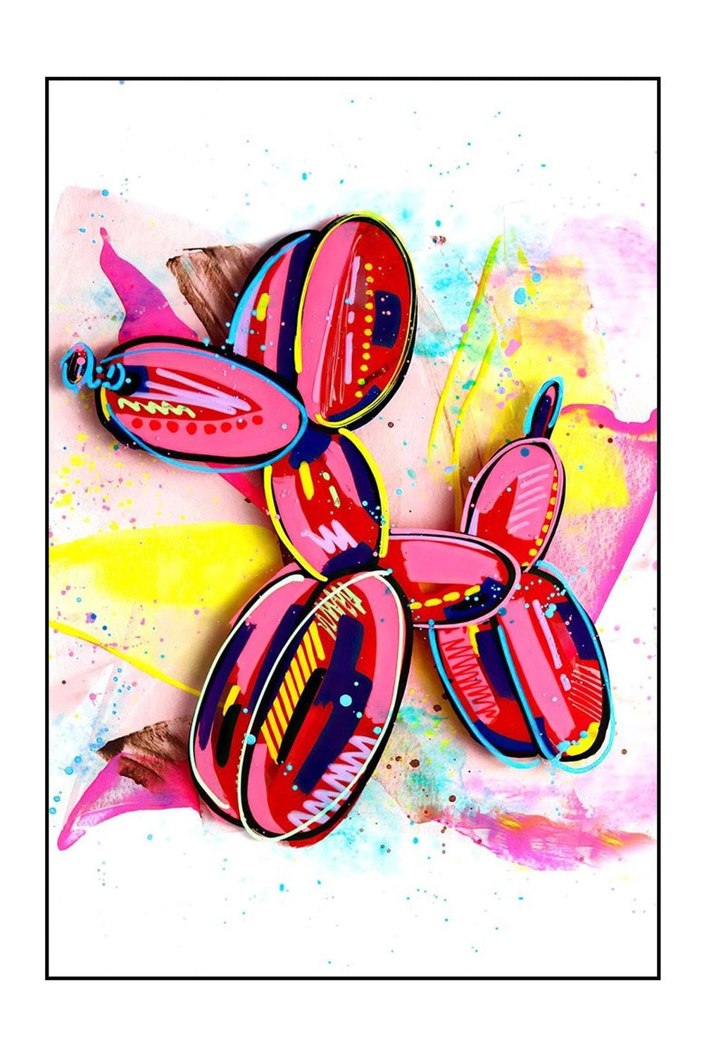 stimmendes Graffiti Ballon Poster