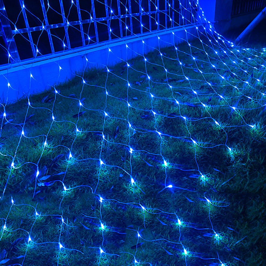 Fenster Vorhang Weihnachten Fee Girlande Mesh Licht