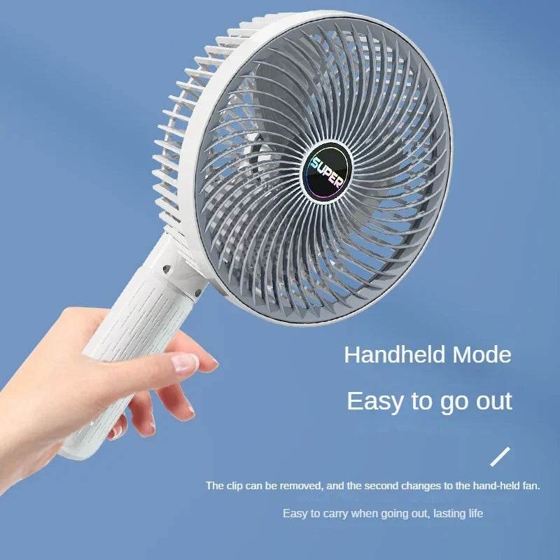 Clip-on tragbarer compact USB wiederaufladbarer Kühlventilator