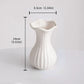 Frendorf | Vasea Nordic Große Keramikvase | Minimalistische Trockenblumenvase | Tisch- & Wohnzimmereinrichtung für Blumenarrangements
